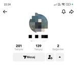 Canlı yayın açık hesap temiz yeni 140 Takipçili