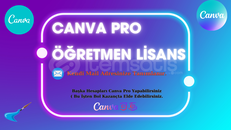 CANVA ÖĞRETMEN SINIRSIZ + MAİLİNİZE 