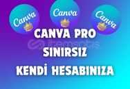 Sınırsız Canva Pro Kendi Hesabınıza + Garanti