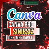  Canva Pro Öğretmen daveti Kendi Hesabına 