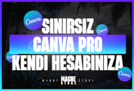 ⭐Canva Pro Sınırsız + Kendi Hesabınıza⭐