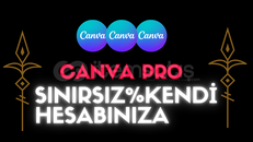 ⭐️ Canva Pro Sınırsız + Kendi Hesabınıza