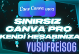 Canva Pro Sınırsız + 2 Şahsi Hesabınıza