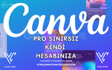 ⭐️Canva Pro Sınırsız +✅Kendi Hesabınıza