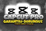 CAPCUT PRO⭐ 1 AYLIK KİŞİSEL⭐SİZE ÖZEL