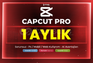 Capcut Pro 1 Aylık | Pc + Mobil | Garantili