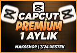 ✨ Capcut Pro 1 Aylık Premium + Garanti✨