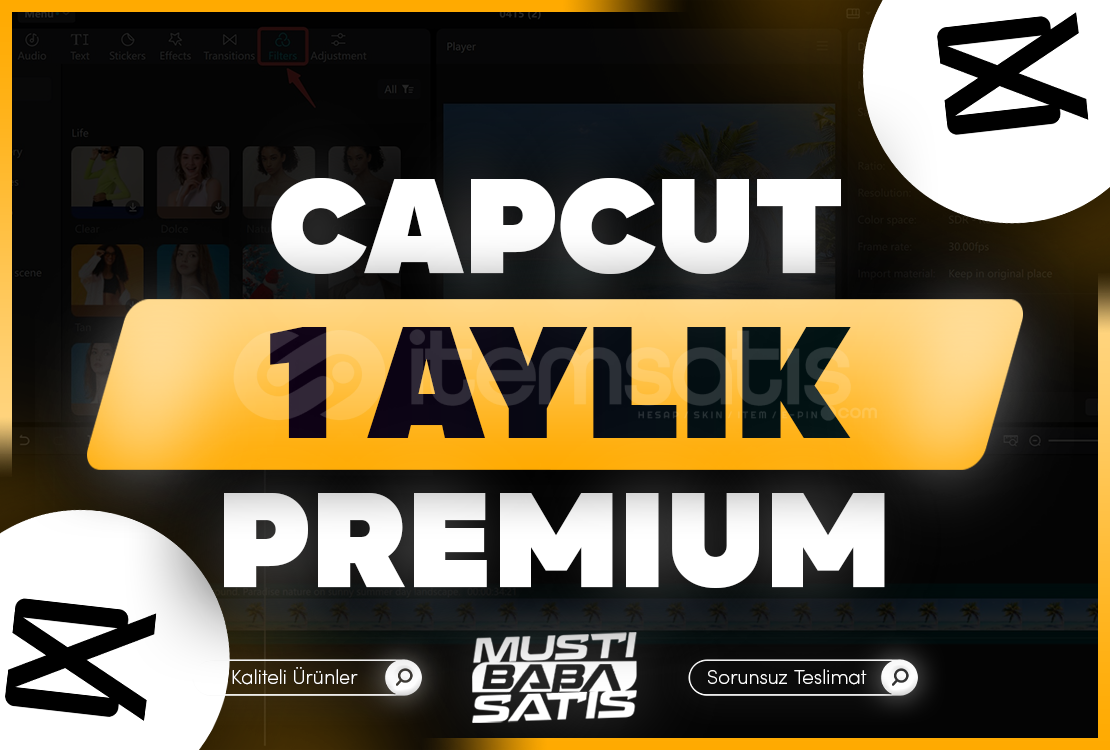 ⭐ Capcut Pro 1 Aylık Premıum + Sorunsuz ⭐ Capcut Pro 1 Aylık Premıum + Sorunsuz