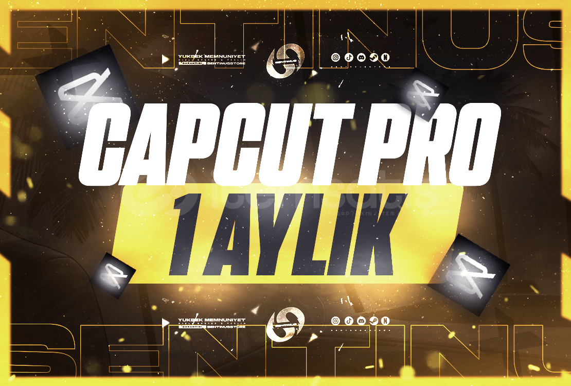 Capcut Pro 1 Aylık Premıum + Sorunsuz Capcut Pro 1 Aylık Premıum + Sorunsuz
