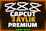 ⭐Capcut Pro 3 Aylık Premium + Garanti⭐