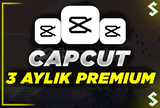 Capcut Pro 3 Aylık Premıum + Sorunsuz