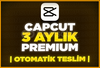 ⭐️Capcut Pro 3 Aylık Premium + [Sorunsuz]⭐️