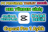 ⭐Capcut Pro Her Giriş Türünde Geçerli [1 Aylık]