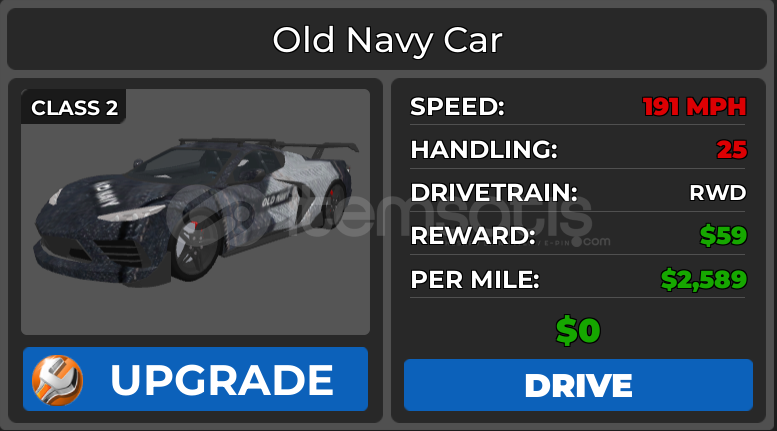 CAR DEALERSHIP LIMITED EDITION OLD NAVY CAR CAR DEALERSHIP LIMITED EDITION OLD NAVY CAR