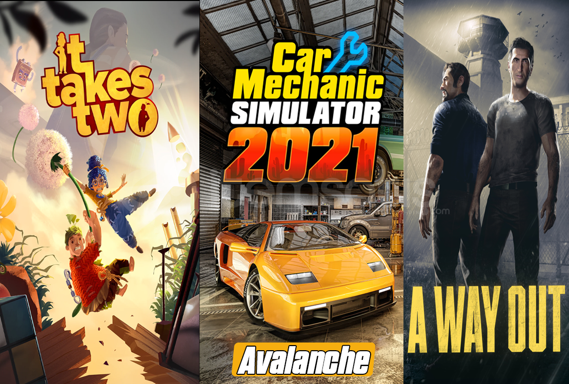 Car Mechanic 2021 + İt Takes Two + A way out Car Mechanic 2021 + İt Takes Two + A way out