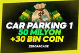 ⭐ CAR PARKING 1 ⭐ 50MİLYON PARA + 30BİN COİN ⭐