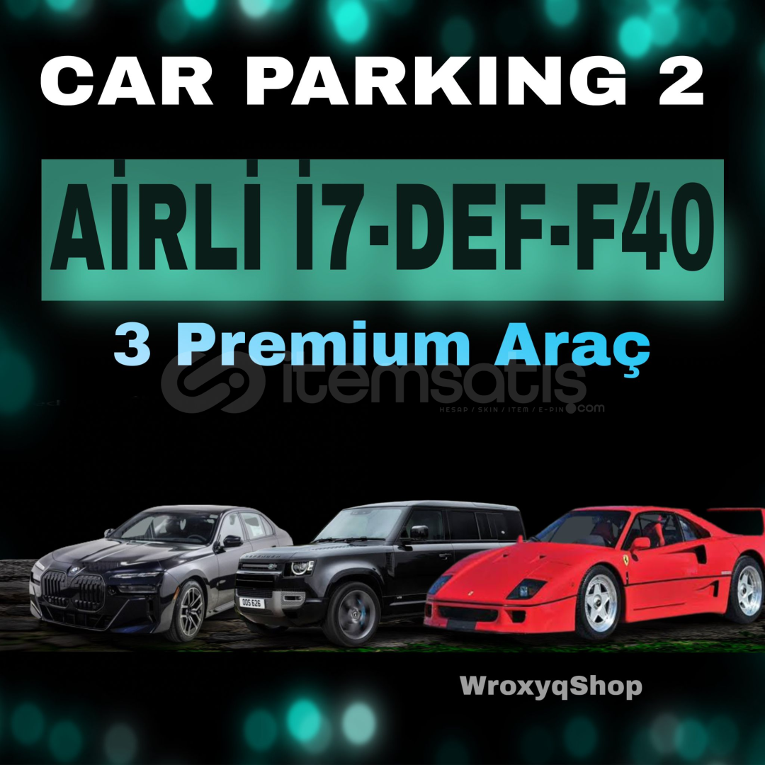Car parking 2 Airli 3 Adet Özel Araç Car parking 2 Airli 3 Adet Özel Araç