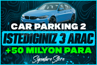 ⭐️CAR PARKİNG 2 (İSTEDİĞİNİZ 3 ARAÇ + 50M)⭐