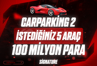 ⭐CAR PARKİNG 2 İSTEDİĞİNİZ 5 ARAÇ + 100M PARA⭐