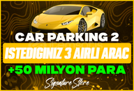 ⭐CAR PARKİNG 2 İSTEDİĞİNİZ 3 AİRLİ ARAÇ + 50M ⭐