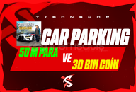 ⭐CAR PARKİNG 30K COİN + 50M PARA ⭐