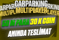 ⭐CAR PARKİNG 30K COİN + 50M PARA /HIZLI & UCUZ⭐
