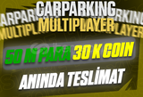⭐CAR PARKİNG 30K COİN + 50M PARA /HIZLI & UCUZ⭐