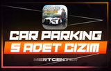 ⭐CAR PARKİNG 5 ADET ÇİZİMLİ ARAÇ⭐