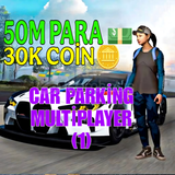 Car parking 50m para+30k coin