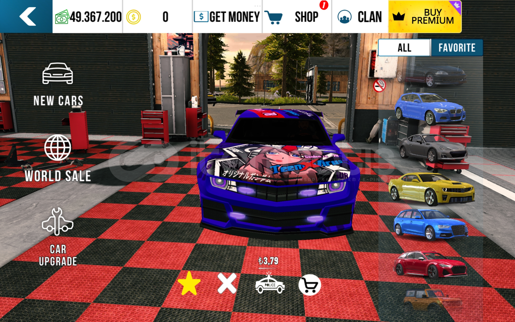 Car parking anime çizimli offroad arabası Car parking anime çizimli offroad arabası