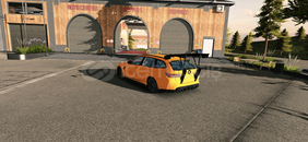 Car parking bmw çizimli araç