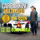 Car Parking MULTIPLAYER 50M para ve 30k coin