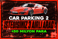 Car Parking2 İstediğiniz 3 Airli Araç +50M