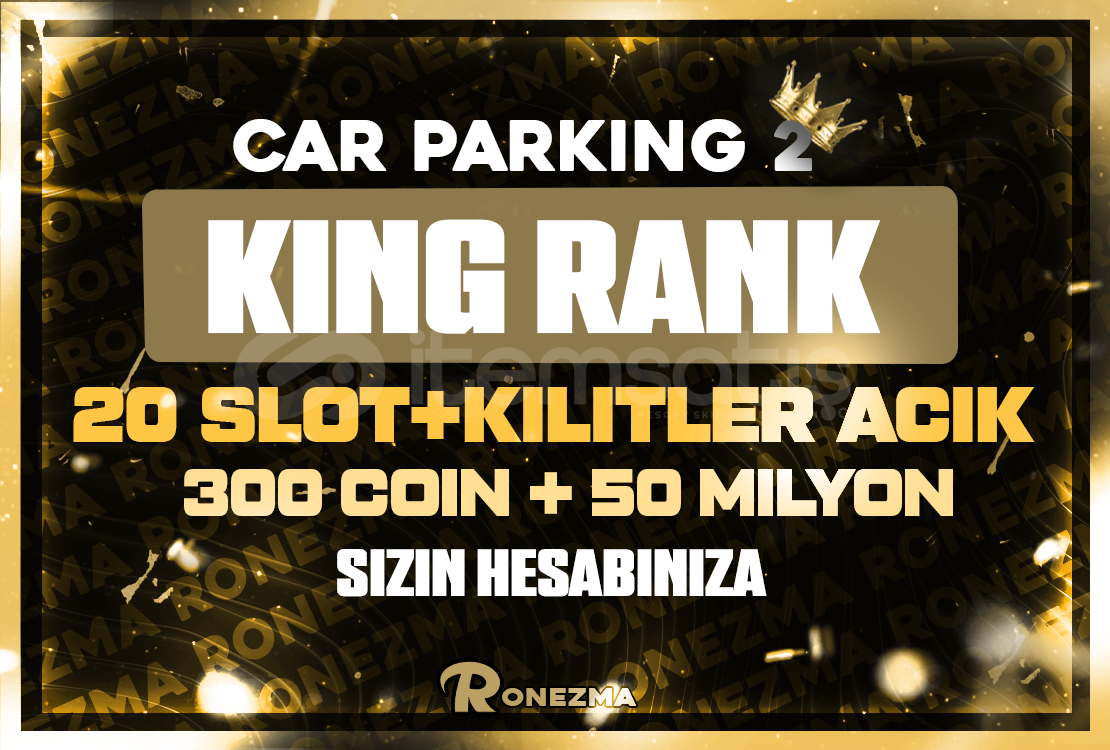 Car Parking2 Özel King Rank Lüks Hesap  Car Parking2 Özel King Rank Lüks Hesap