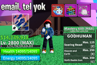 BF 2800 LV. + YETI FRUIT + GOD HUMAN HESAP