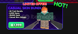  ⚡CASUAL SKIN BUNDLE | ANİME VANGUARDS