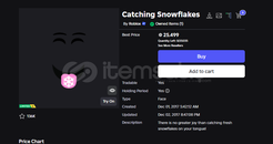 Catching Snowflakes | Roblox Limited