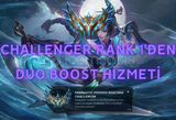 CHALLENGER RANK 1'DEN DUO BOOST HİZMETİ