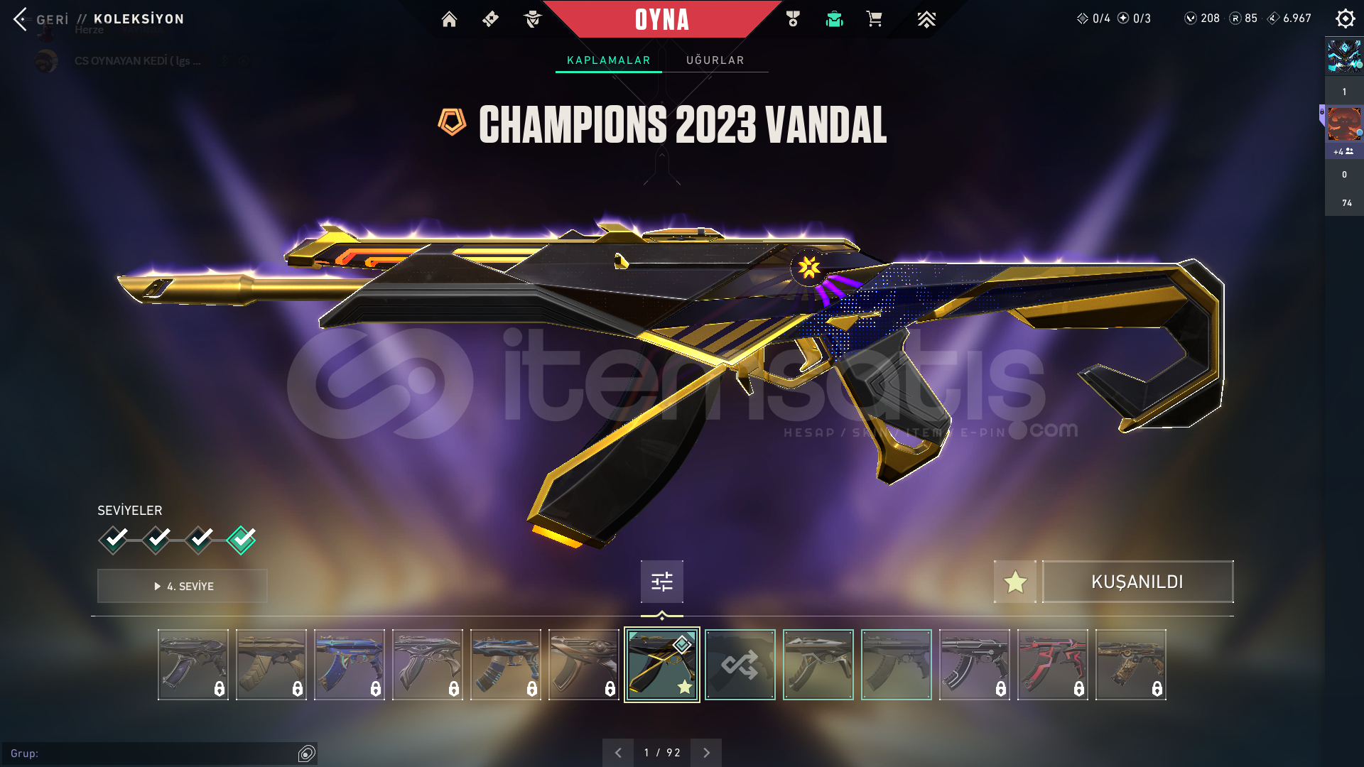 !!! ✨CHAMPİONS 2023 VANDAL - KUANİ ACİLL !!! !!! ✨CHAMPİONS 2023 VANDAL - KUANİ ACİLL !!!