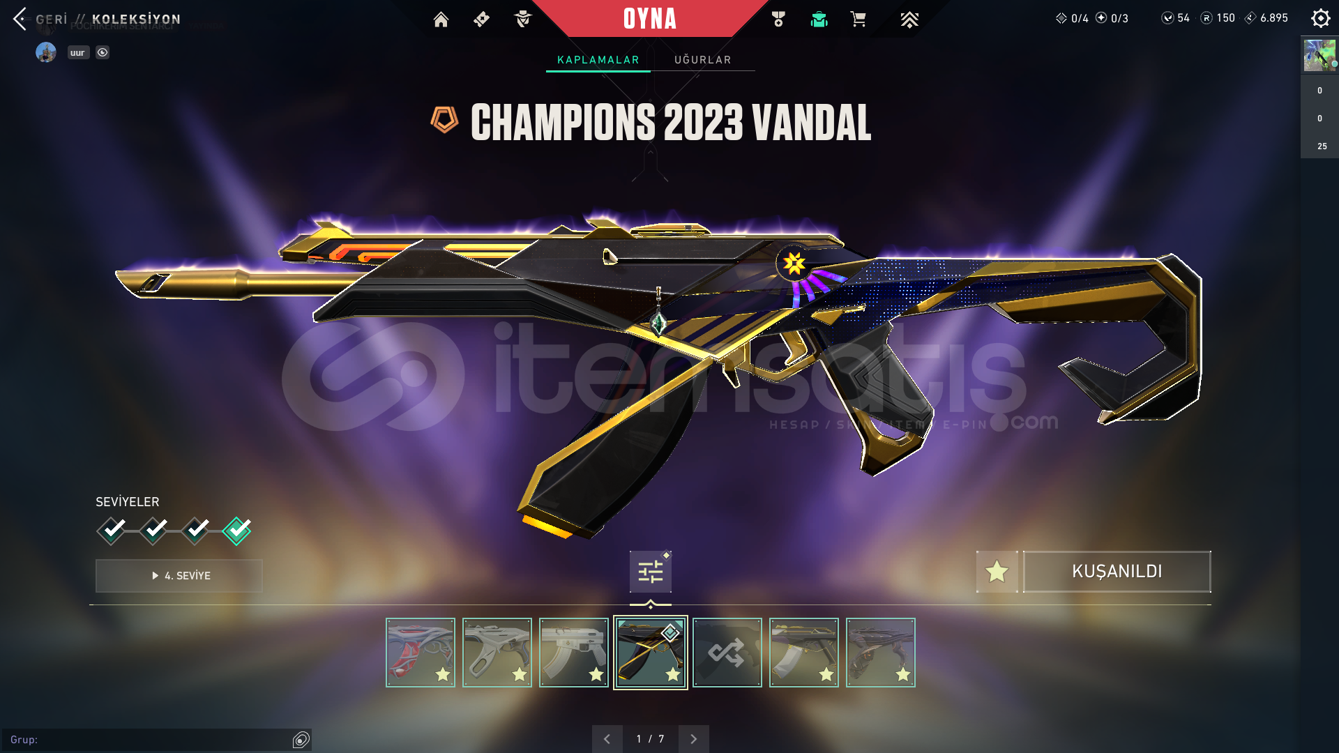 CHAMPIONS 23 VANDALLI NADİR HESAP CHAMPIONS 23 VANDALLI NADİR HESAP