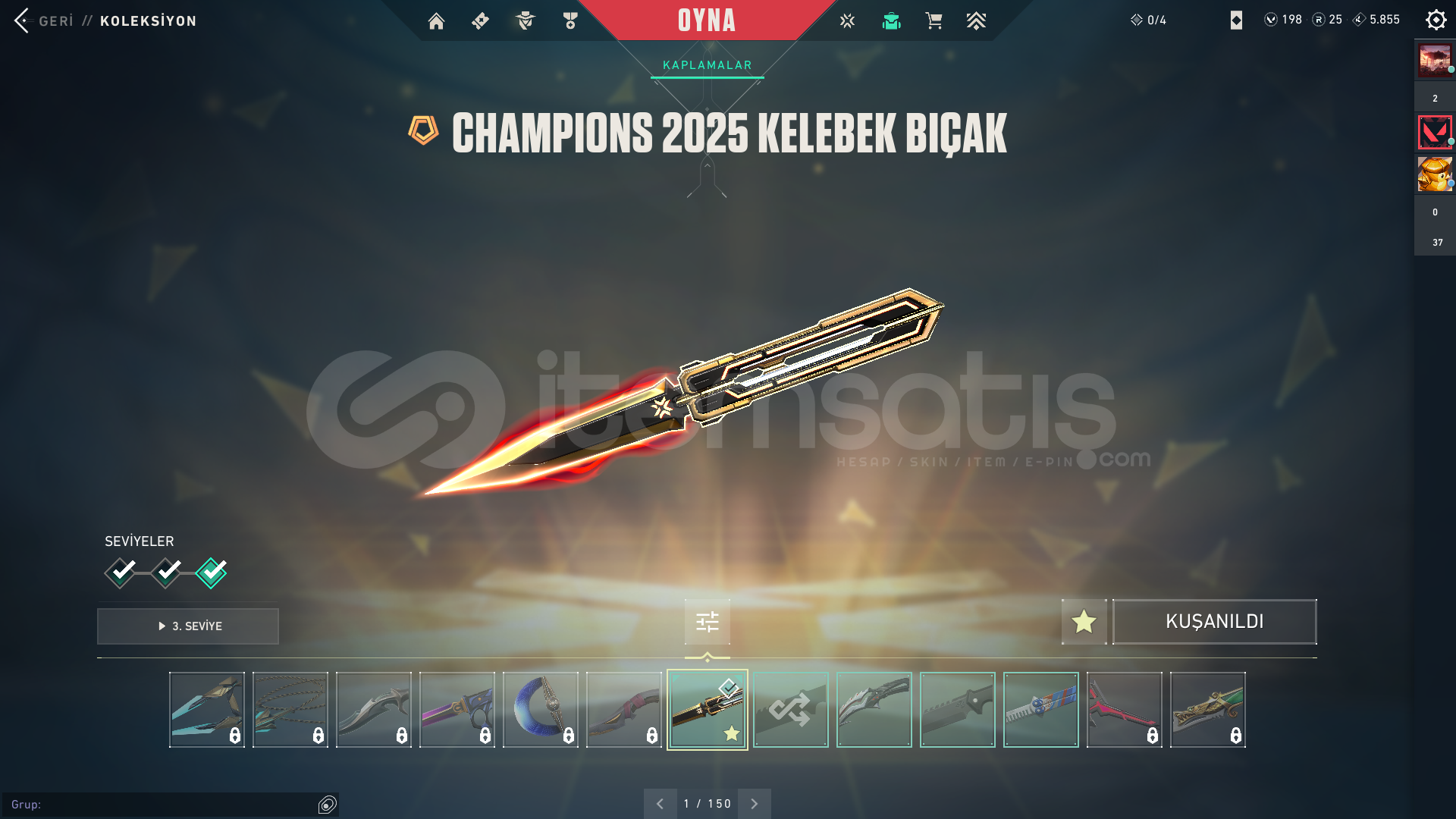 CHAMPIONS 25 SET + 6 VANDAL+ 2 BIÇAK+ CHAMPIONS 25 SET + 6 VANDAL+ 2 BIÇAK+