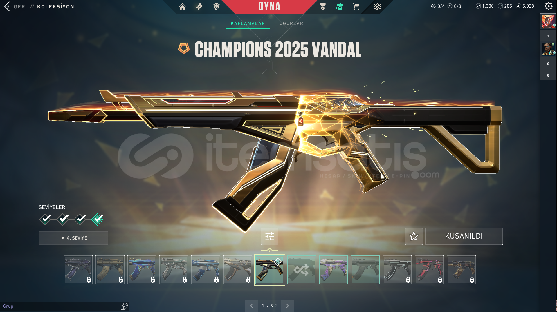 CHAMPIONS 25 VANDAL + IYON KARAMBIT MAINLIK TR CHAMPIONS 25 VANDAL + IYON KARAMBIT MAINLIK TR