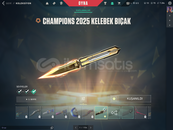 CHAMPİONS KELEBEKLİ HESAP