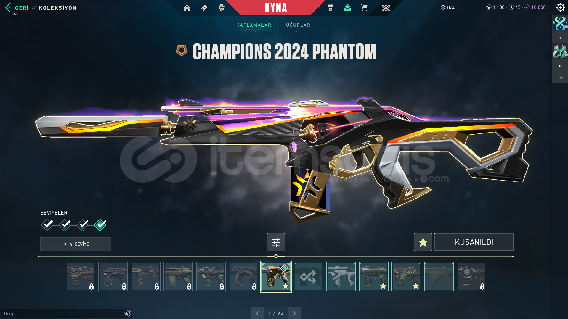 CHAMPİONS VANDAL PHANTOM DOPDOLU TR MAİLLİ CHAMPİONS VANDAL PHANTOM DOPDOLU TR MAİLLİ