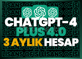 ⭐ ChatGPT 4.0 Orjinal Hesap - [3 Aylık]