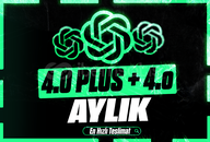 ChatGPT 4.0 Plus + 4-o Aylık / Anında⚡