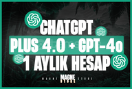 ChatGPT 4.0 PLUS & 4.o – 1 Aylık