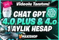 ⭐ChatGPT 4.0 PLUS & 4.o 1 Aylık | GARANTİLİ