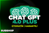 ⭐ChatGPT 4.0 PLUS + GPT-4o + DALL-e ⭐ 1 Aylık⭐