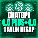 ChatGPT 4.0 Plus + GPT-4o + Dall e 1 Aylık |OTO